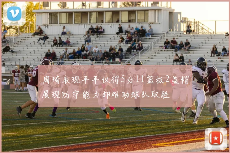 周琦表现平平仅得5分11篮板2盖帽展现防守能力却难助球队取胜